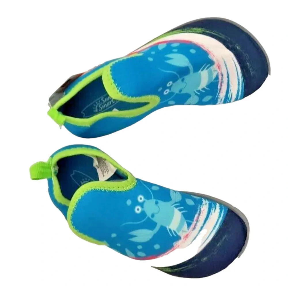 Sun Smart Hi-Top Kids Water Shoes Size: Medium 7-8 Lobster UPF 50+ New